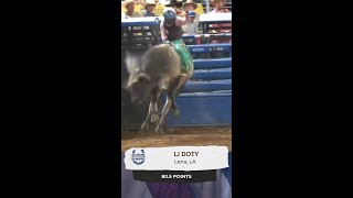 LJ Doty Bull Riding at the 153rd Silver Spurs Rodeo [upl. by Leinahtan144]