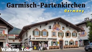 Fairytale Alpine Village  Garmisch Partenkirchen Walking Tour travel trip video [upl. by Ehcadroj]