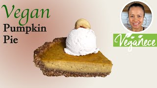 How To Make Vegan Pumpkin Spice Pie  Easy [upl. by Perzan1]