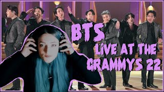 BTS  Butter  LIVE at the Grammys 2022  REACTION 🔥🤩💜✨ [upl. by Glynda600]