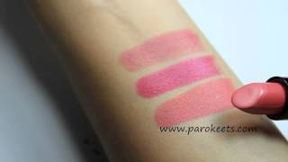 Illamasqua Lipsticks Lipglosses and Medium Pencil swatches [upl. by Manson]