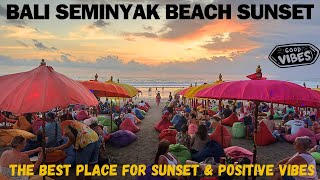 Bali Seminyak Double Six Beach Sunset Sunset in Bali [upl. by Ajan]