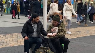 Asking for money to buy food social experiment heart warming [upl. by Leavelle691]