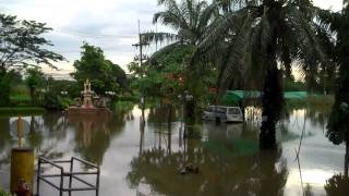 Ayutthaya Flood Oct 10 Rojana Plaza [upl. by Orvie]