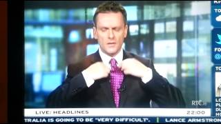 Aengus Mac Grianna suffers another embarrassing slipup live on television [upl. by Jeffries]