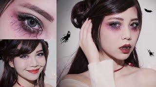 Easy Halloween makeup l Cute Vampire [upl. by Carpet]