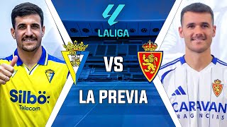 PREVIA 🟡 CÁDIZ CF  REAL ZARAGOZA 🔵  JORNADA 1 LA LIGA HYPERMOTION 2425  Amarillo y azul [upl. by Morly]