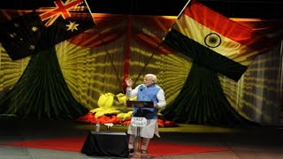 Narendra Modis speech At Sydneys Allphones Arena  Part 1 [upl. by Kuehnel356]