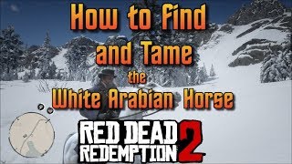 RDR2  How to Find and Tame the White Arabian Horse [upl. by Hollington816]