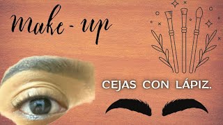 TUTORIAL De cejas con lápiz para Principiantes [upl. by Enelahs]