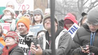 Tom Morello performs Guerilla Radio at the Rally for Wisconsins Workers [upl. by Valentino235]