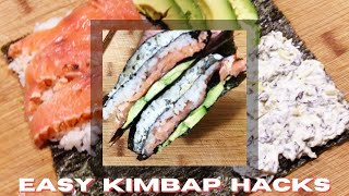 Easy Kimbap Sandwich Hacks  Kimbap Doesnt Have To Be Rolled [upl. by Eahsel]