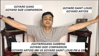 Quick Goyard Size Comparison  GoyardGang Gabbing  Artois MM  Saint Louis PM amp GM [upl. by Biondo931]