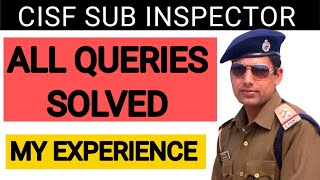 Sub Inspector in CISF Training Technical Resignation Medical at the time of joining [upl. by Quickman550]