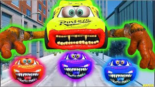 Epic escape from Lightning McQueen Eater Monster  Zoonomaly Theme Song COVER [upl. by Inalawi]