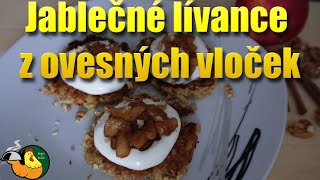 Jablečné lívance z ovesných vloček [upl. by Reyam]