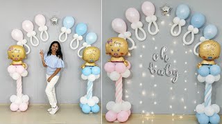 Baby Shower Balloon Arrangement [upl. by Huesman]