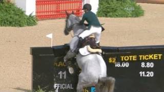 Team horse jumping crashes  from Universal Sports [upl. by Lederer]