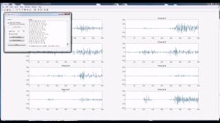 Myo Armband reading raw 8 channel raw EMG data [upl. by Nelad]