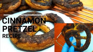 Cinnamon pretzel Recipe  cara buat pretzel pretzel [upl. by Schwenk168]