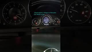 How to Check Battery Voltage Mercedes CLK W209 series [upl. by Anna-Diane]