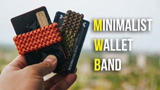 This Simple Paracord Wallet Band Will Minimize Your EDC  TUTORIAL [upl. by Wren698]