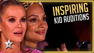 Most INSPIRING Kid Auditions On Britains Got Talent amp More [upl. by Bashemath]