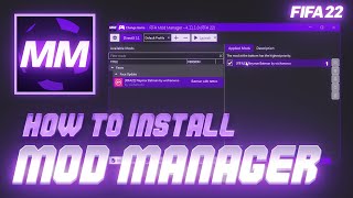 How To Install Mod Manager  FIFA Editor Tool For FIFA PC [upl. by Essenaj]