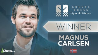 Magnus Carlsen 2823 vs Vincent Keymer 2627  GRENKE Chess Classic and Open 2024R5 [upl. by Genna]