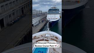 Emerald Princess Cruise Ship Boston Cruise Port Massachusetts [upl. by Caffrey629]