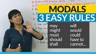 No more mistakes with MODALS 3 Easy Rules [upl. by Eelnodnarb231]