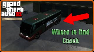 How to find a Coach  GTA 3 Definitive Edition [upl. by Basil]