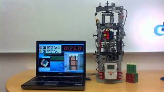 Lego NXT Rubiks Cube Solver [upl. by Enedan475]