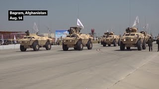 Taliban Hold Parade at Former US Base in Afghanistan [upl. by Trenton917]