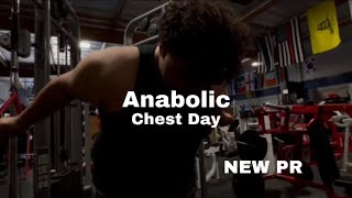 Anabolic Chest Day  NEW PR [upl. by Nirak]