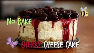 No Bake Cheesecake Recipe  Easy Cherry Cheesecake Recipe [upl. by Inahc257]