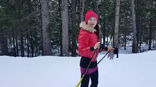 Cross country skiing Chamonix French Alps Try not to laugh [upl. by Irot]