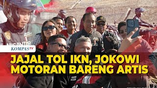 Begini Gaya Jokowi Motoran Bareng ArtisInfluencer di IKN Ada Atta Halilintar hingga Raffi Ahmad [upl. by Okihsoy]