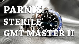 Parnis GMT Master Sterile Homage  Review Measurements Lume Lewd South American [upl. by Gurney555]