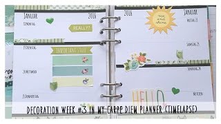 Decoration Week 3  Carpe Diem Planner Timelapse [upl. by Olenolin]