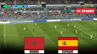 Maroc vs Espagne Demifinale 2024  Match complet  Tirs au but  simulation vidéo [upl. by Lavine]