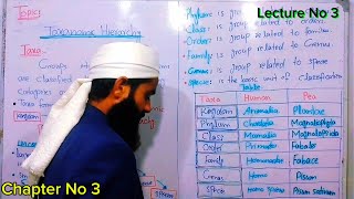 Taxonomy Hirerachy Class 9 Biology in Urdu  Classification of human And pea plant Lec 3 Chap 3 [upl. by Philips696]