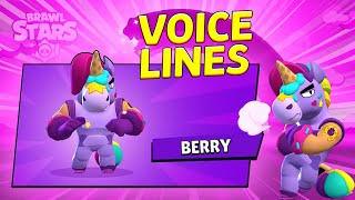 New brawler BERRY  All Voice Lines [upl. by Ahseekat]