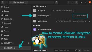 How to Mount Bitlocker Encrypted Windows Partition in Linux [upl. by Secundas]