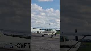 Beautiful Sound Spitfire low Flyby at Duxford planegeek aviation [upl. by Tirzah]