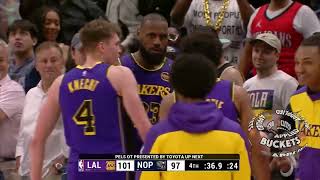 Lebron James in the CLUTCH Final 230 LAKERS V PELS 👀 Comes Down to the WIRE New NBA [upl. by Savart]