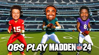 NFL QBS Play Madden 24 Kick Return Who Wins [upl. by Eentroc]