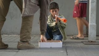 The littlest flutist Syrian refugee boy [upl. by Lorusso]