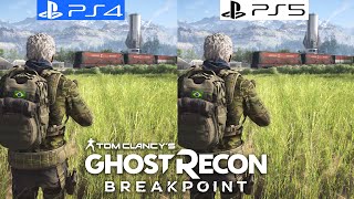 Tom Clancys Ghost Recon Breakpoint PS4 vs PS5  Graphics Comparison  Framerate  4K 60FPS Upgrade [upl. by Silberman]