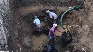 HAND DIGGING A WELL IN INDIA  TAMIL NADU  Part 2 [upl. by Lledualc42]